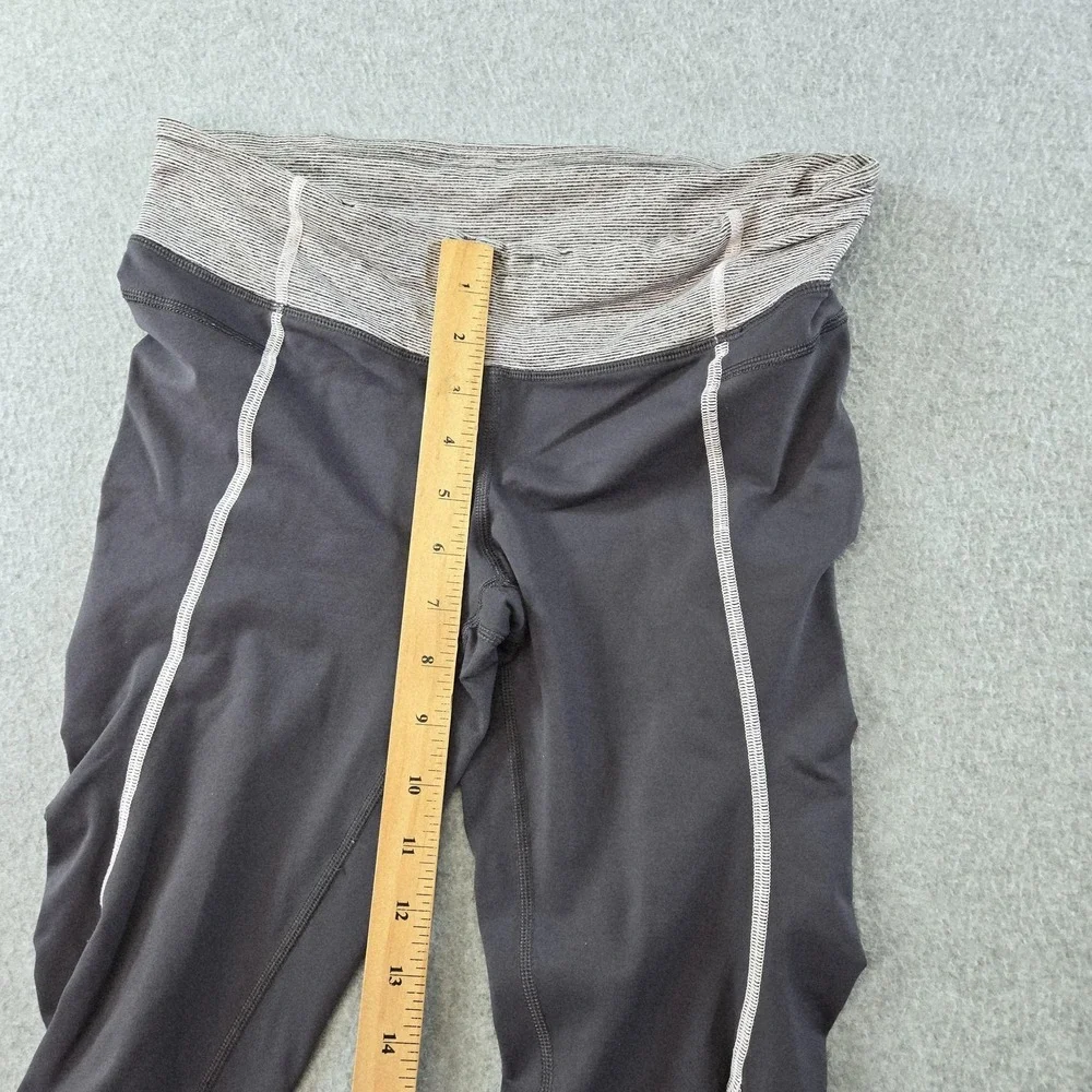 Lululemon Leggings Womens‎ 6 Black Capri Pockets Zip Pocket High Rise Yoga